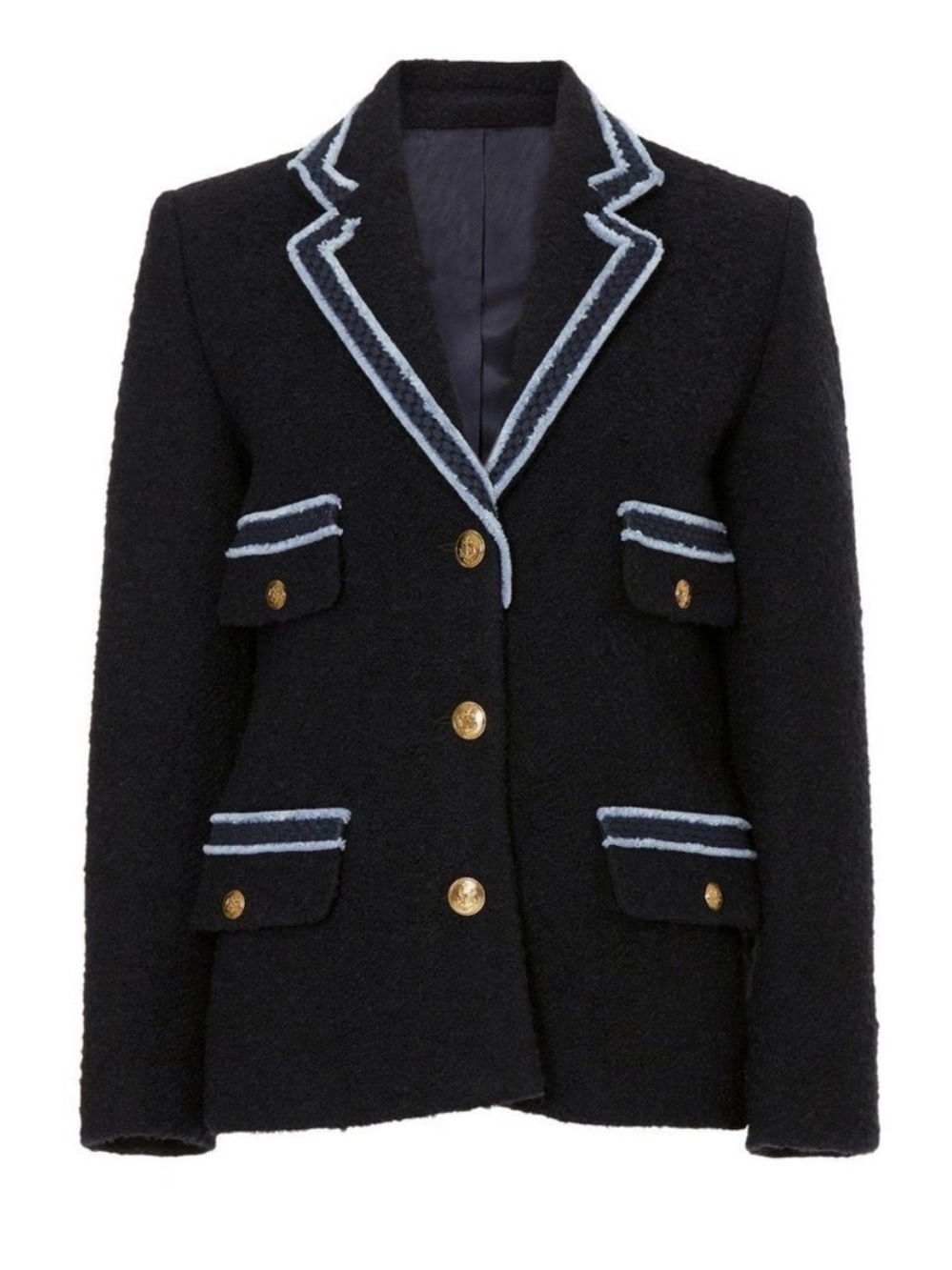 Sandro - Blue tweed blazer - size 36 - US 4 - Excellent condition - Picture 5 of 6